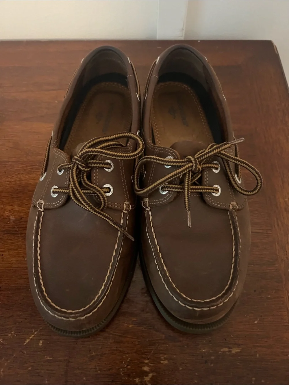 Men's Brown Leather Dockers Boat Shoes size 7.5